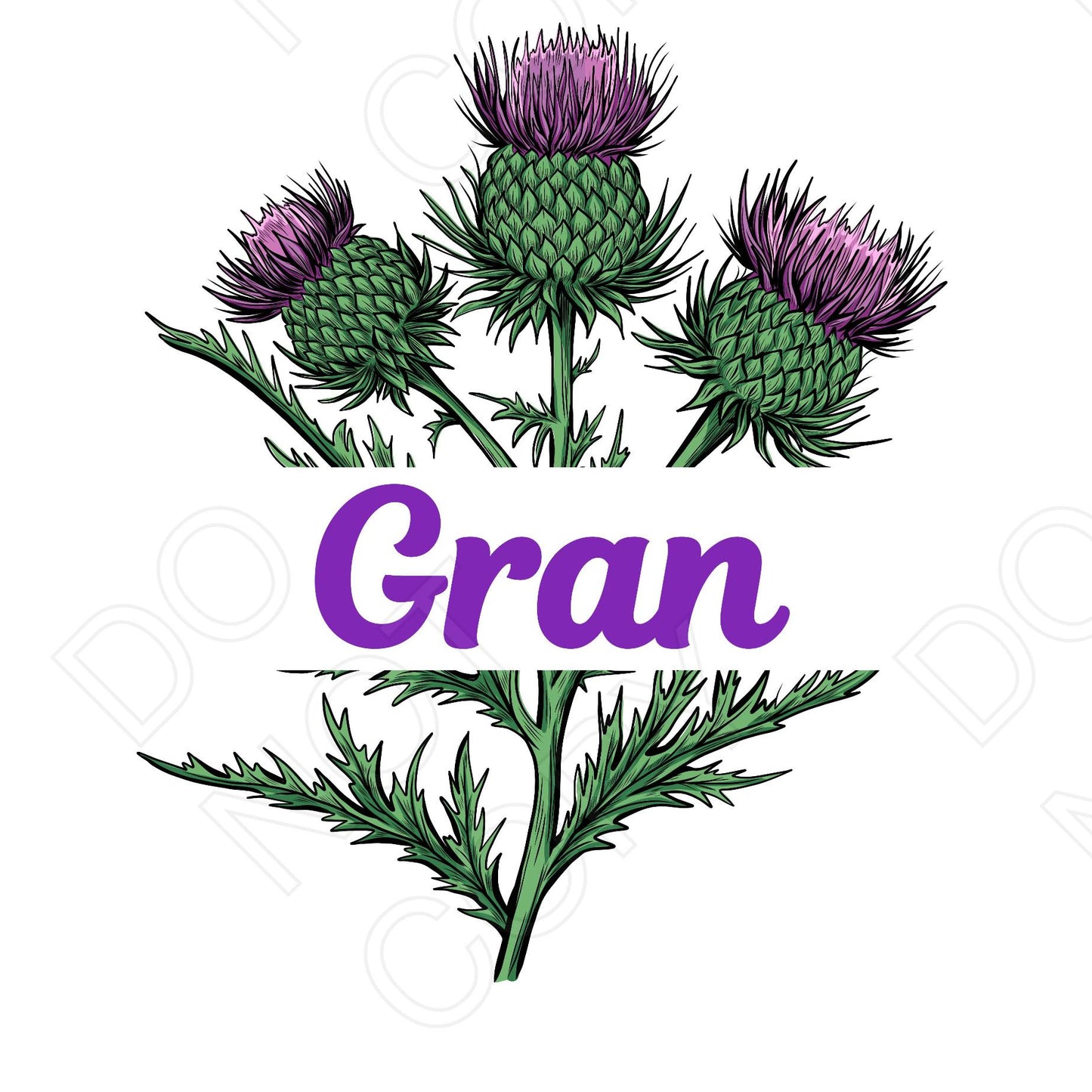 UV-DTF Transfer - Family Thistle Design