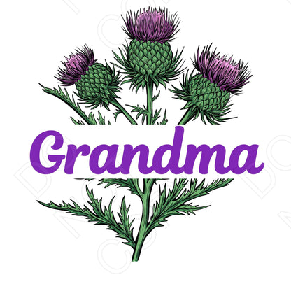 UV-DTF Transfer - Family Thistle Design