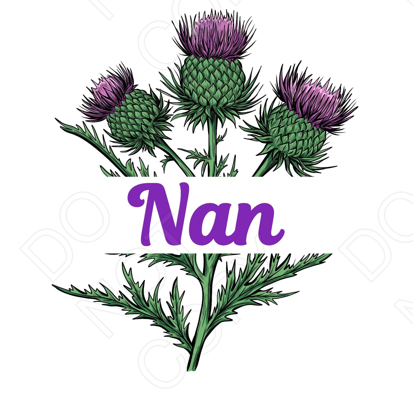 UV-DTF Transfer - Family Thistle Design