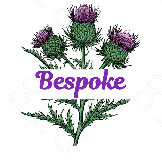 UV-DTF Transfer - Family Thistle Design (Bespoke)
