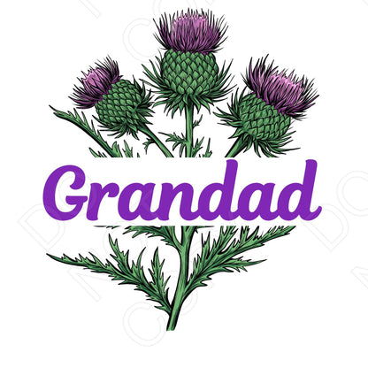UV-DTF Transfer - Family Thistle Design