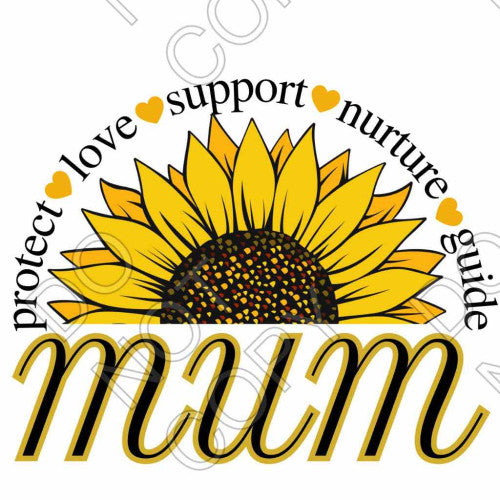 DTF Transfer - Mum Sunflower