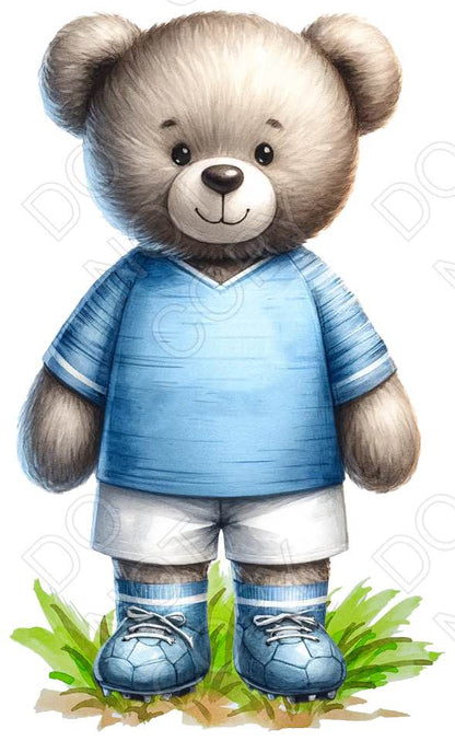UV-DTF Transfer - 4cm Football Bears (34 versions with and without ball)