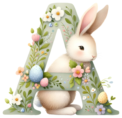 DTF Transfer - Bunny Alphabet Letters