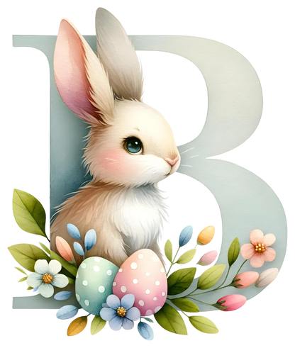 DTF Transfer - Bunny Alphabet Letters