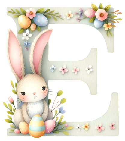 DTF Transfer - Bunny Alphabet Letters