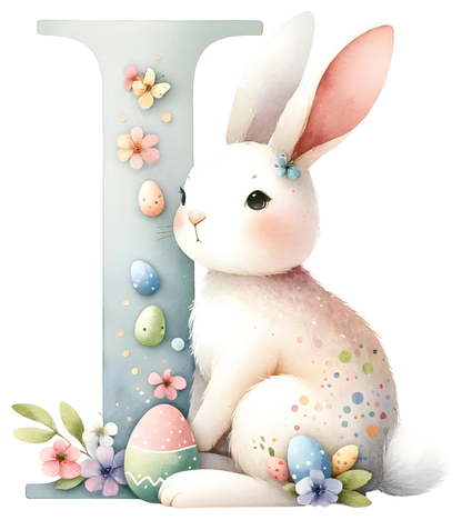 DTF Transfer - Bunny Alphabet Letters