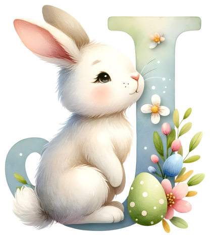 DTF Transfer - Bunny Alphabet Letters