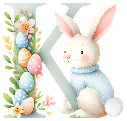 DTF Transfer - Bunny Alphabet Letters