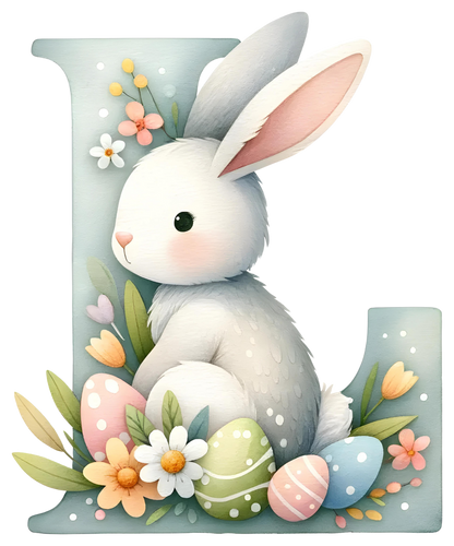 DTF Transfer - Bunny Alphabet Letters
