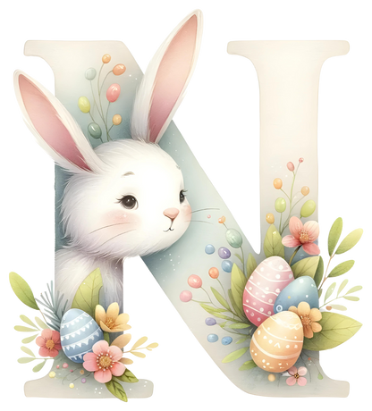 DTF Transfer - Bunny Alphabet Letters