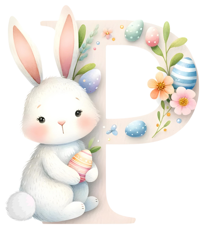 DTF Transfer - Bunny Alphabet Letters