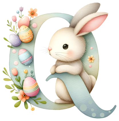 DTF Transfer - Bunny Alphabet Letters