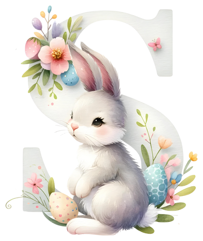 DTF Transfer - Bunny Alphabet Letters