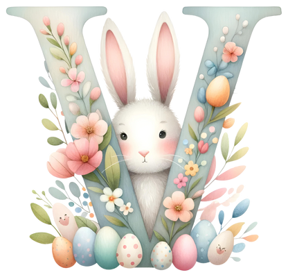 DTF Transfer - Bunny Alphabet Letters