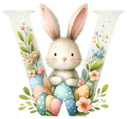 DTF Transfer - Bunny Alphabet Letters