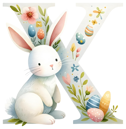DTF Transfer - Bunny Alphabet Letters