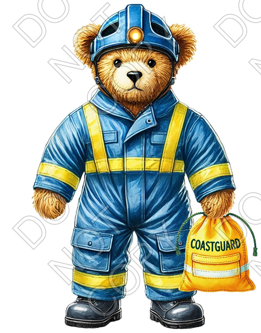 UV-DTF Transfer - Coastguard Bear