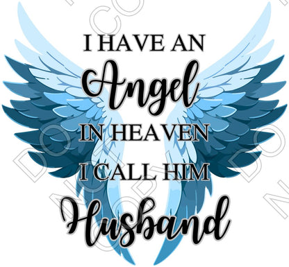 UV-DTF Transfer - Angel Memorial Wings (Male Options)