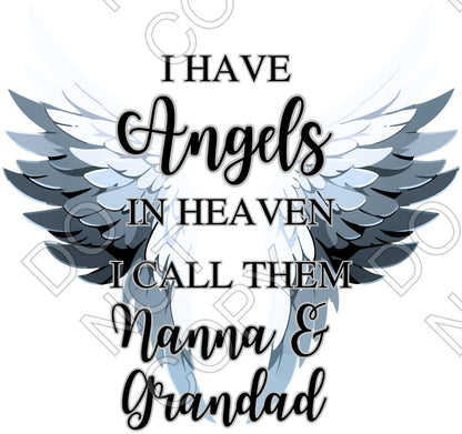 UV-DTF Transfer - Angel Memorial Wings (Mixed Options)
