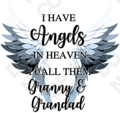 UV-DTF Transfer - Angel Memorial Wings (Mixed Options)