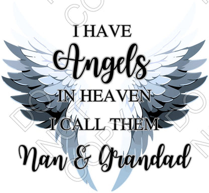 UV-DTF Transfer - Angel Memorial Wings (Mixed Options)