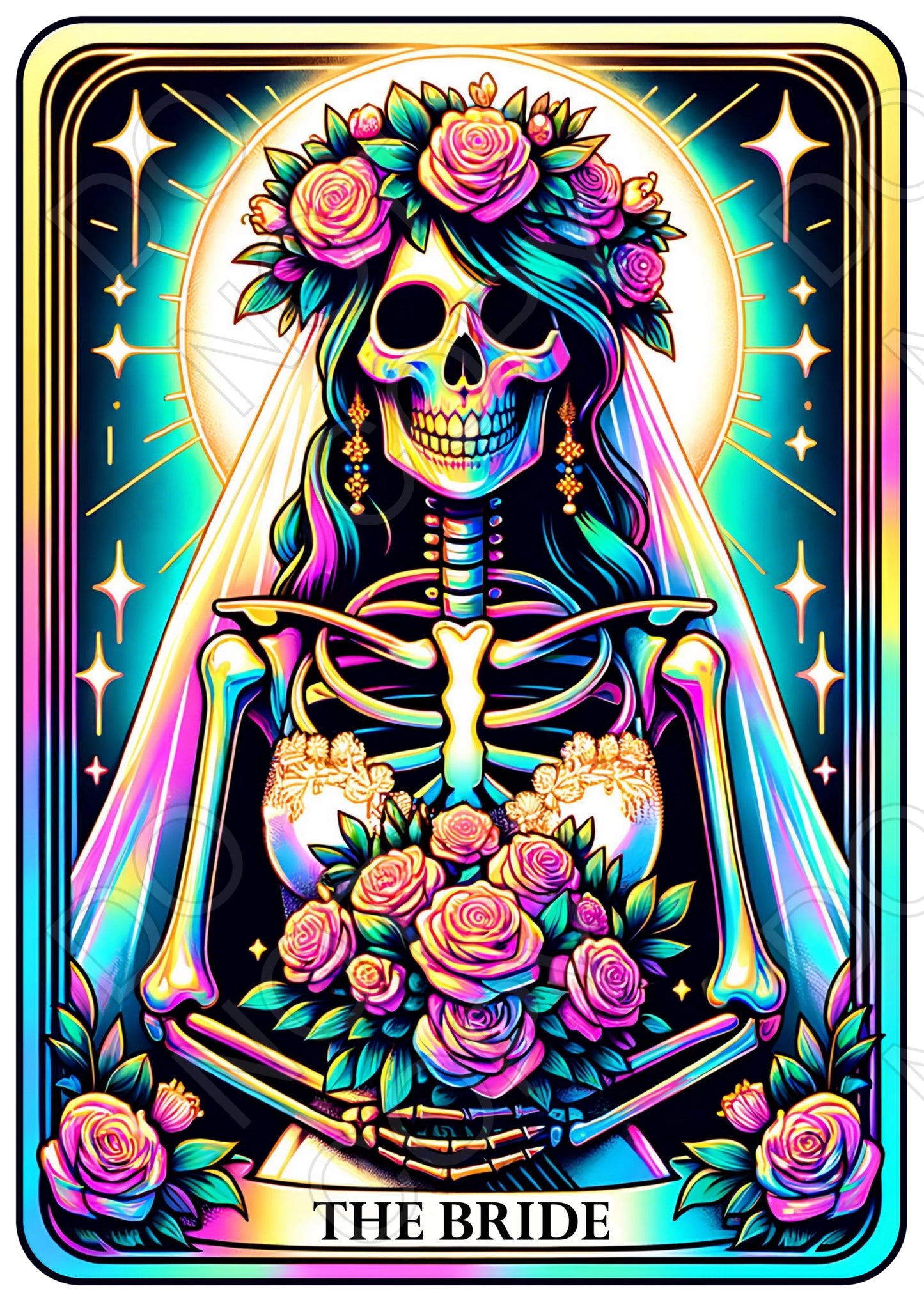 UV-DTF Transfer - Tarot Card (The Bride)