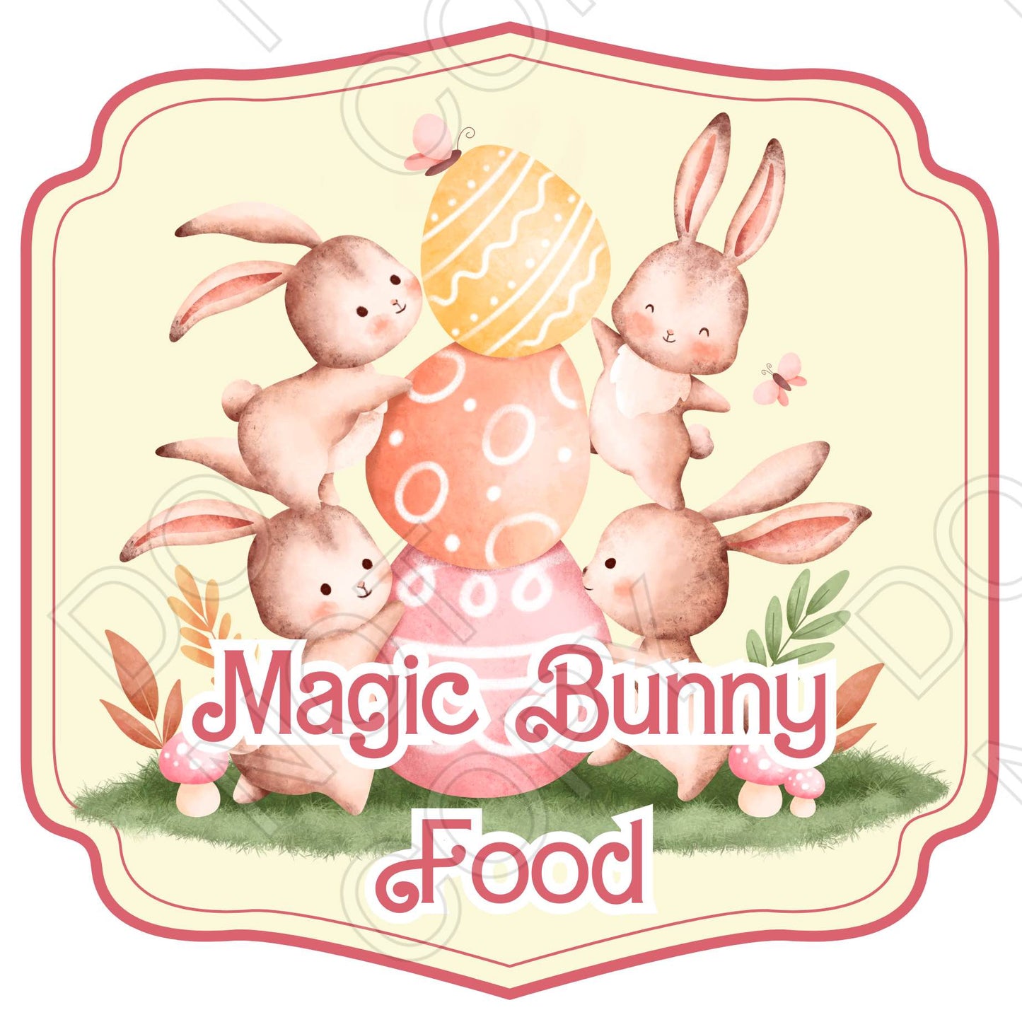 UV-DTF Transfer - Magic Bunny Food Popper