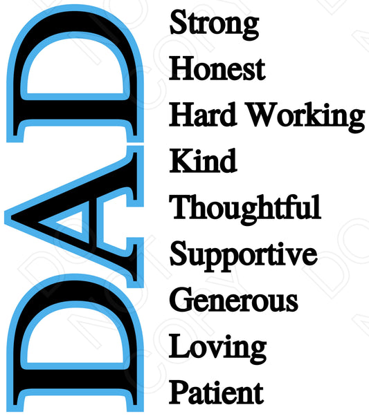 UV-DTF Transfer -  Dad & Daddy Definition
