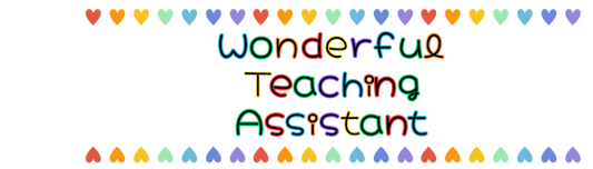 UV-DTF Transfer for  Bookmarks - "Wonderful Teaching Assistant" multi coloured