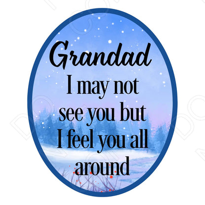UV-DTF Transfer - I May Not See You But I Feel You All Around-Solar light 4cm