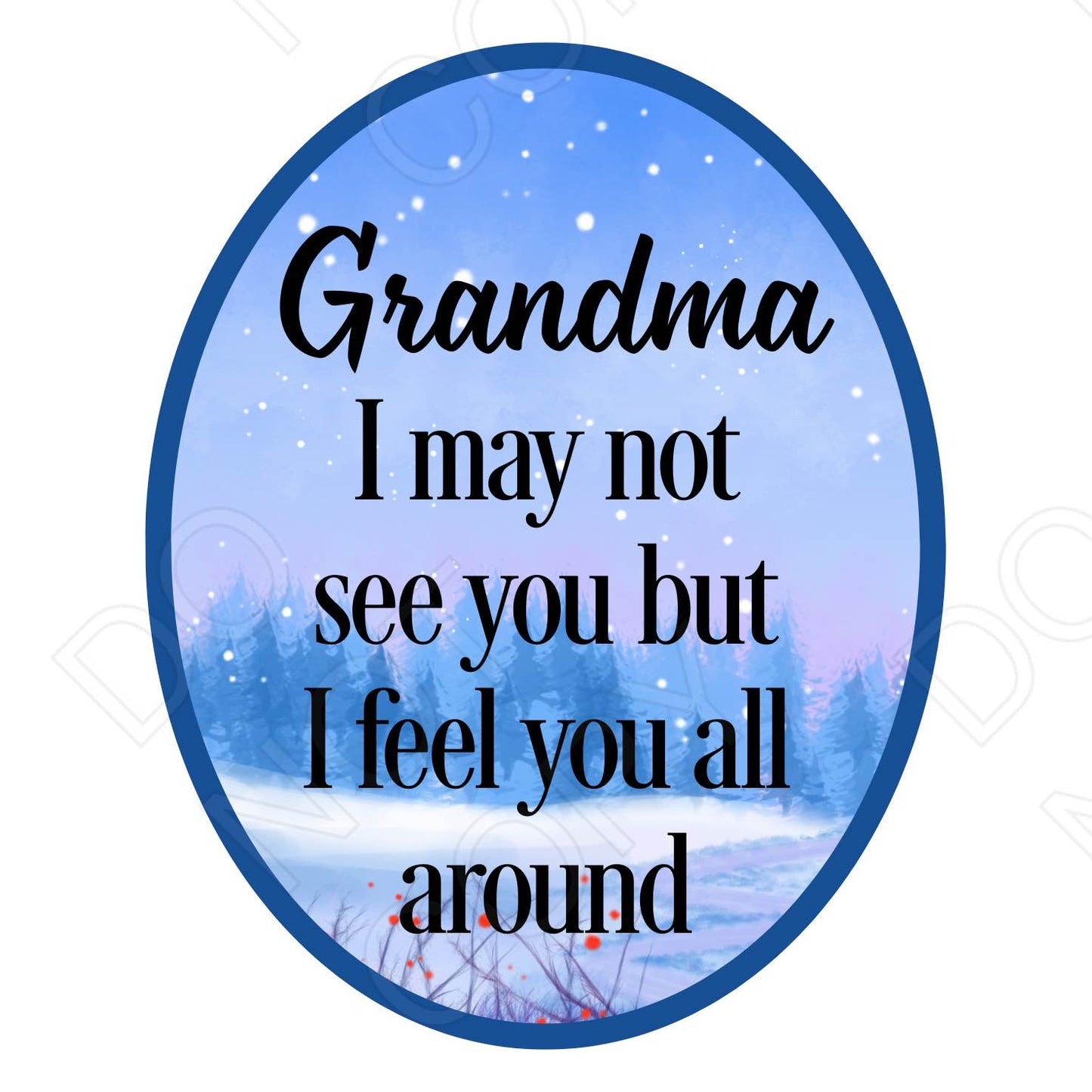 UV-DTF Transfer - I May Not See You But I Feel You All Around-Solar light 4cm