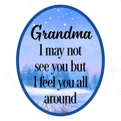 UV-DTF Transfer - I May Not See You But I Feel You All Around-Solar light 4cm