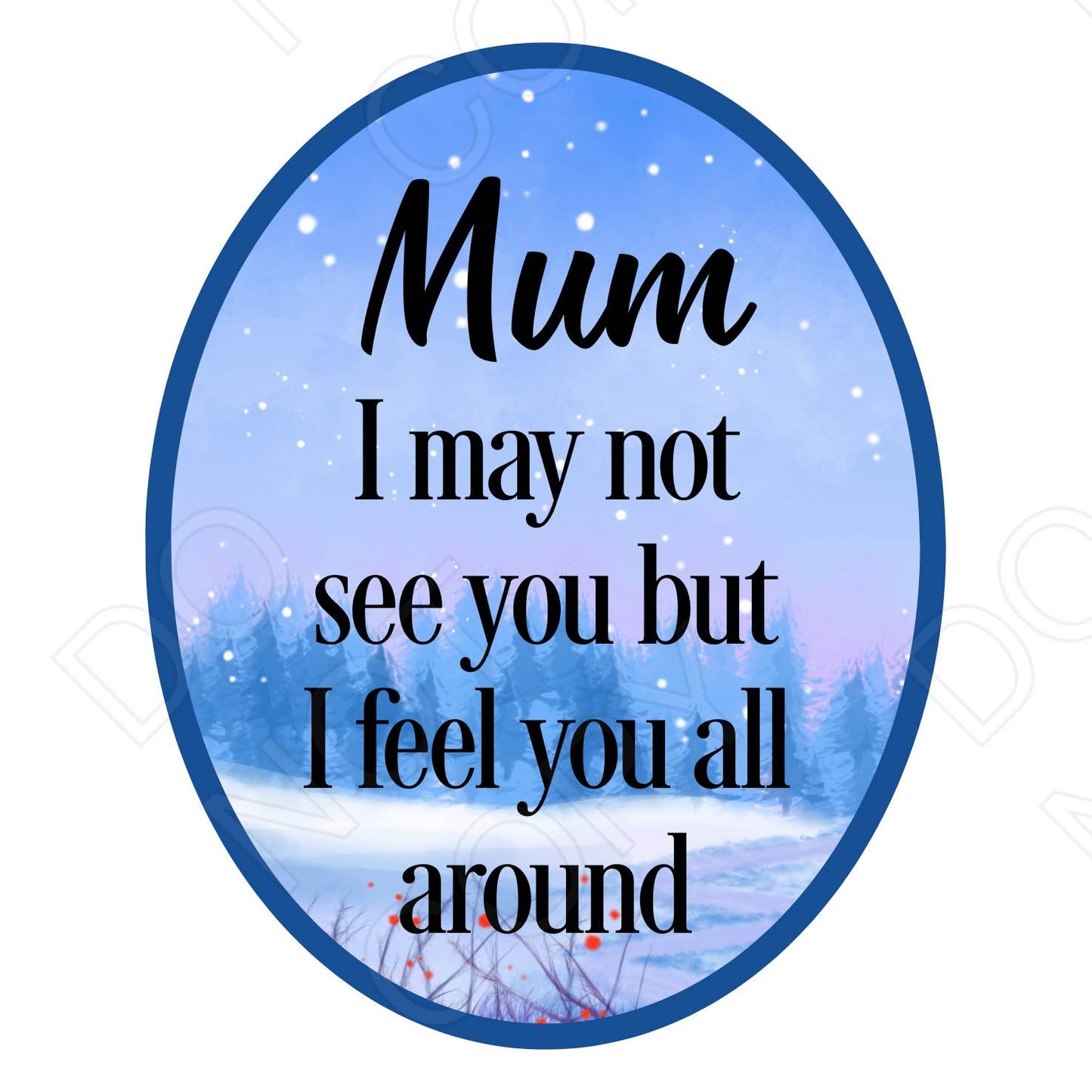 UV-DTF Transfer - I May Not See You But I Feel You All Around-Solar light 4cm