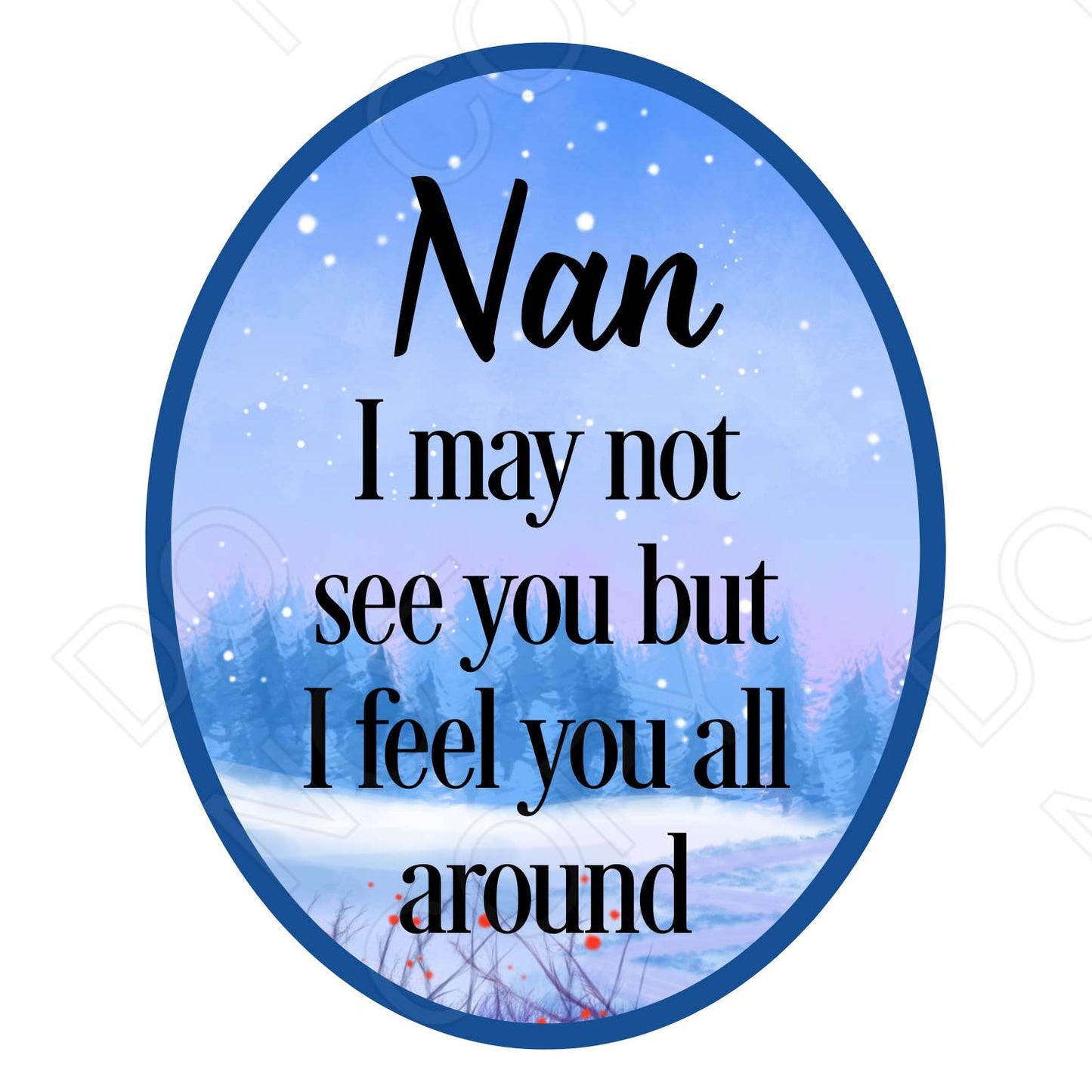 UV-DTF Transfer - I May Not See You But I Feel You All Around-Solar light 4cm