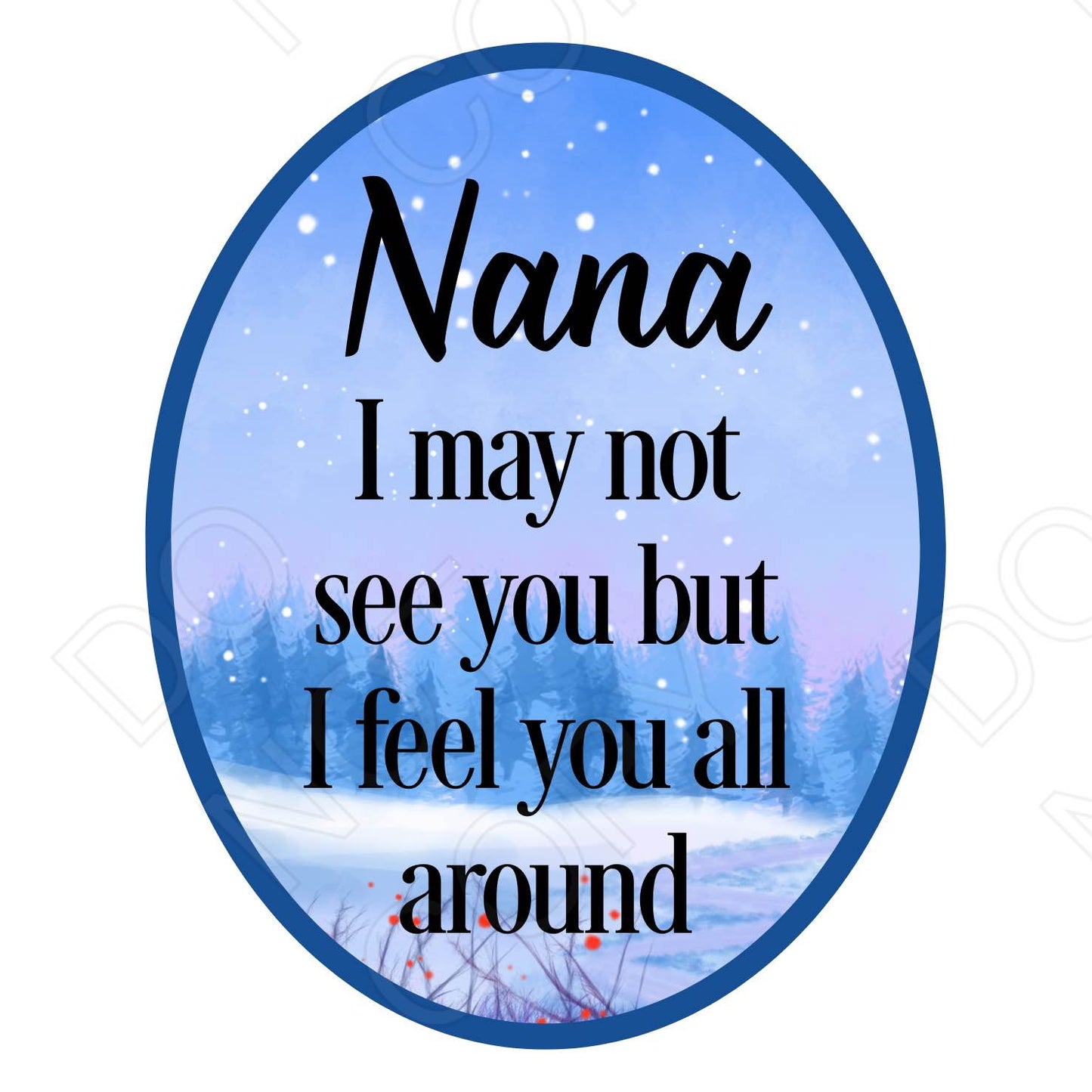 UV-DTF Transfer - I May Not See You But I Feel You All Around-Solar light 4cm