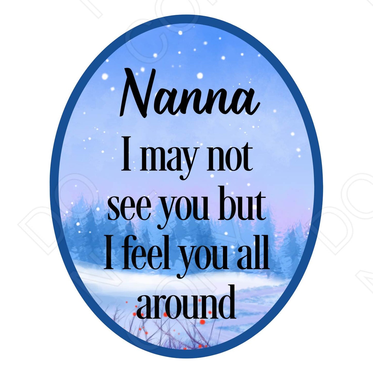 UV-DTF Transfer - I May Not See You But I Feel You All Around-Solar light 4cm