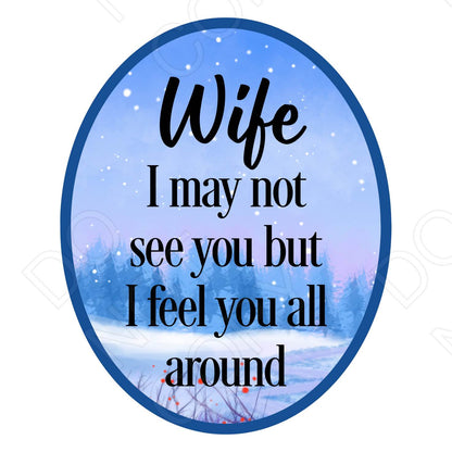 UV-DTF Transfer - I May Not See You But I Feel You All Around-Solar light 4cm