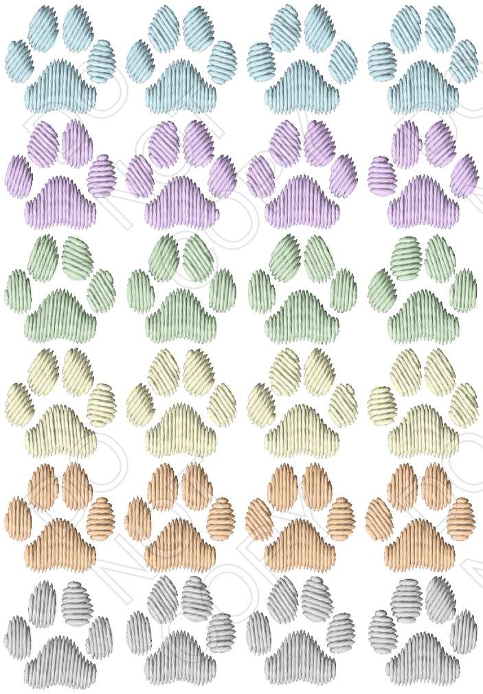 Embroidery Style Sheet of Mix and Match UV-DTF Designs - Style 3