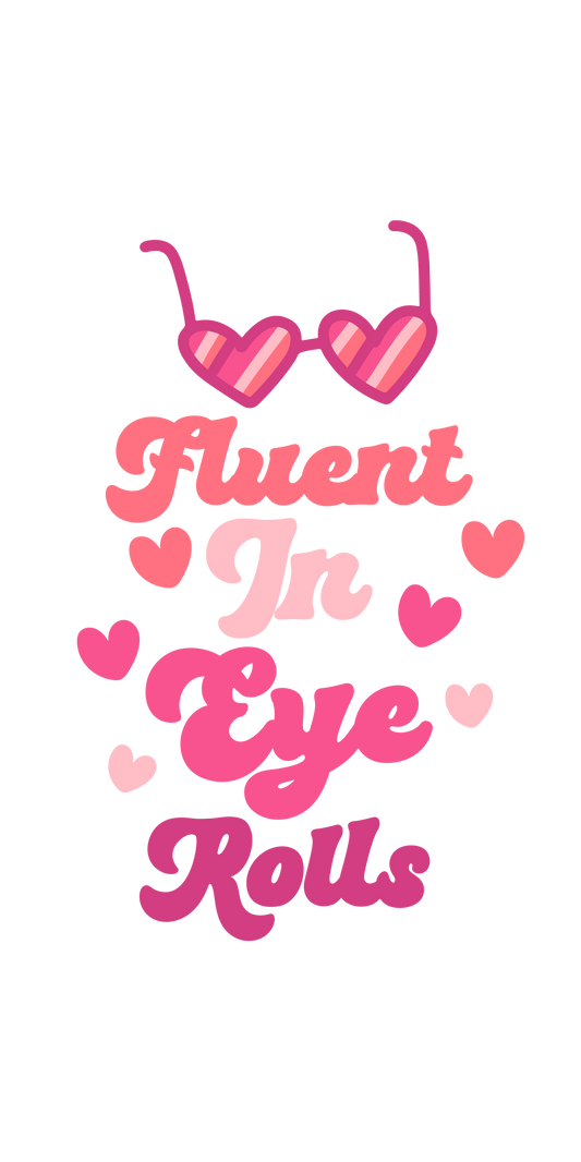 UV-DTF Transfer - Motel keyring sized UVDTF - Fluent in eye rolls