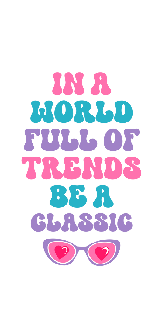 UV-DTF Transfer - Motel keyring sized UVDTF - In a world full of trends..