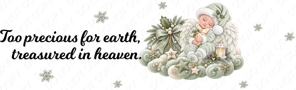 UV-DTF Transfer for Acrylic Feathers - Infant Memorial