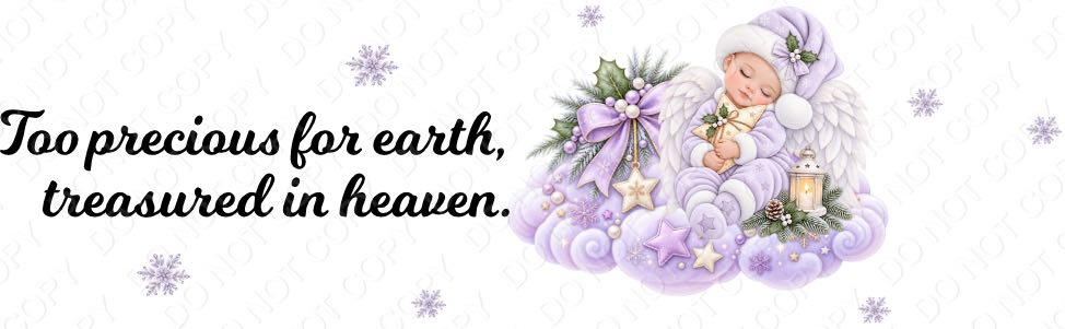 UV-DTF Transfer for Acrylic Feathers - Infant Memorial