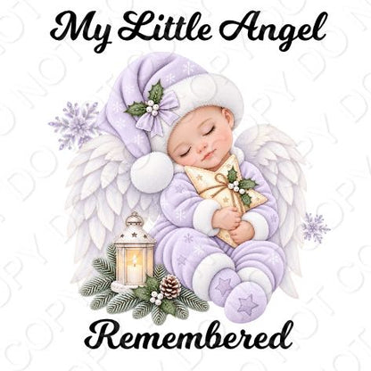 UV-DTF Transfer for Solar Garden Light - My Little Angel Remembered