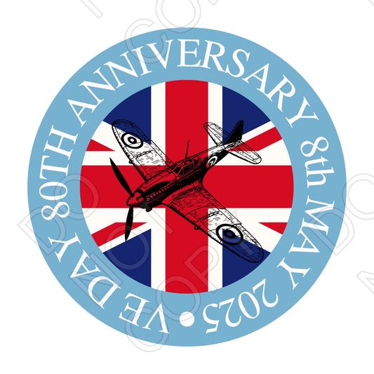 UV-DTF Transfer - 80th Anniversary of VE Day