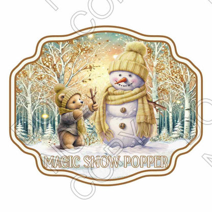UV-DTF Transfer for Snow Popper - Magic Snow Popper