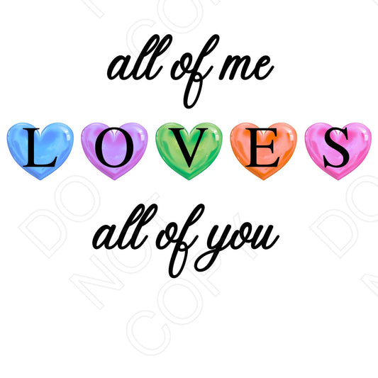 UVDTF Transfer - All of Me Loves All of You