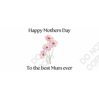 UV-DTF Transfer for Vase/Straight Cup - Mothers Day Best Ever