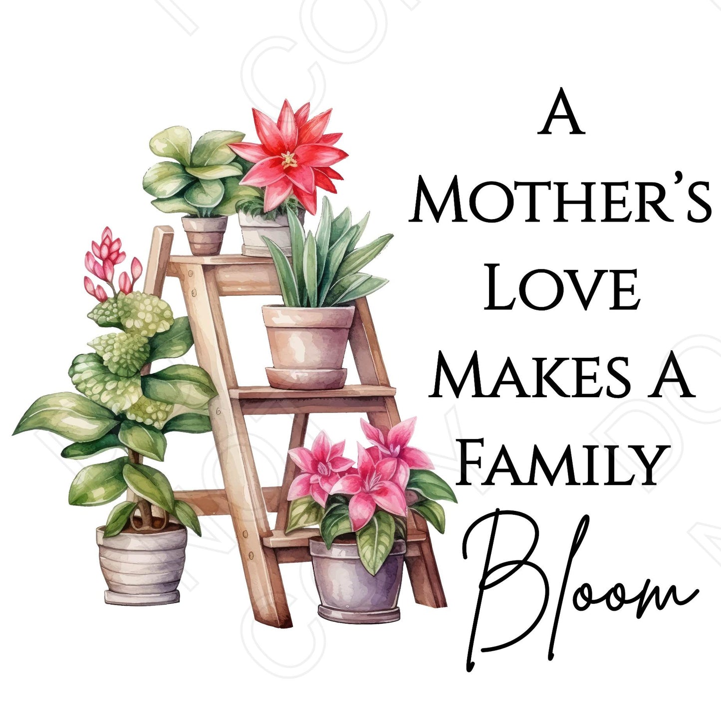 UVDTF Transfer - Mothers Love Family Bloom