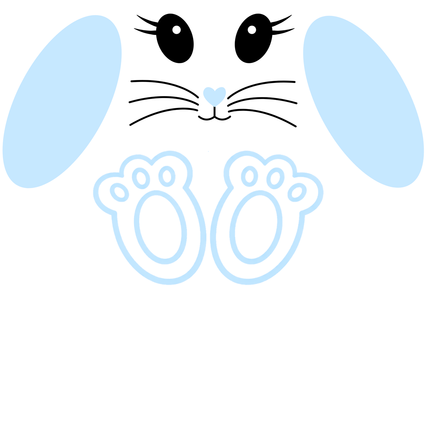 UV-DTF Transfer - Easter Bunny Details